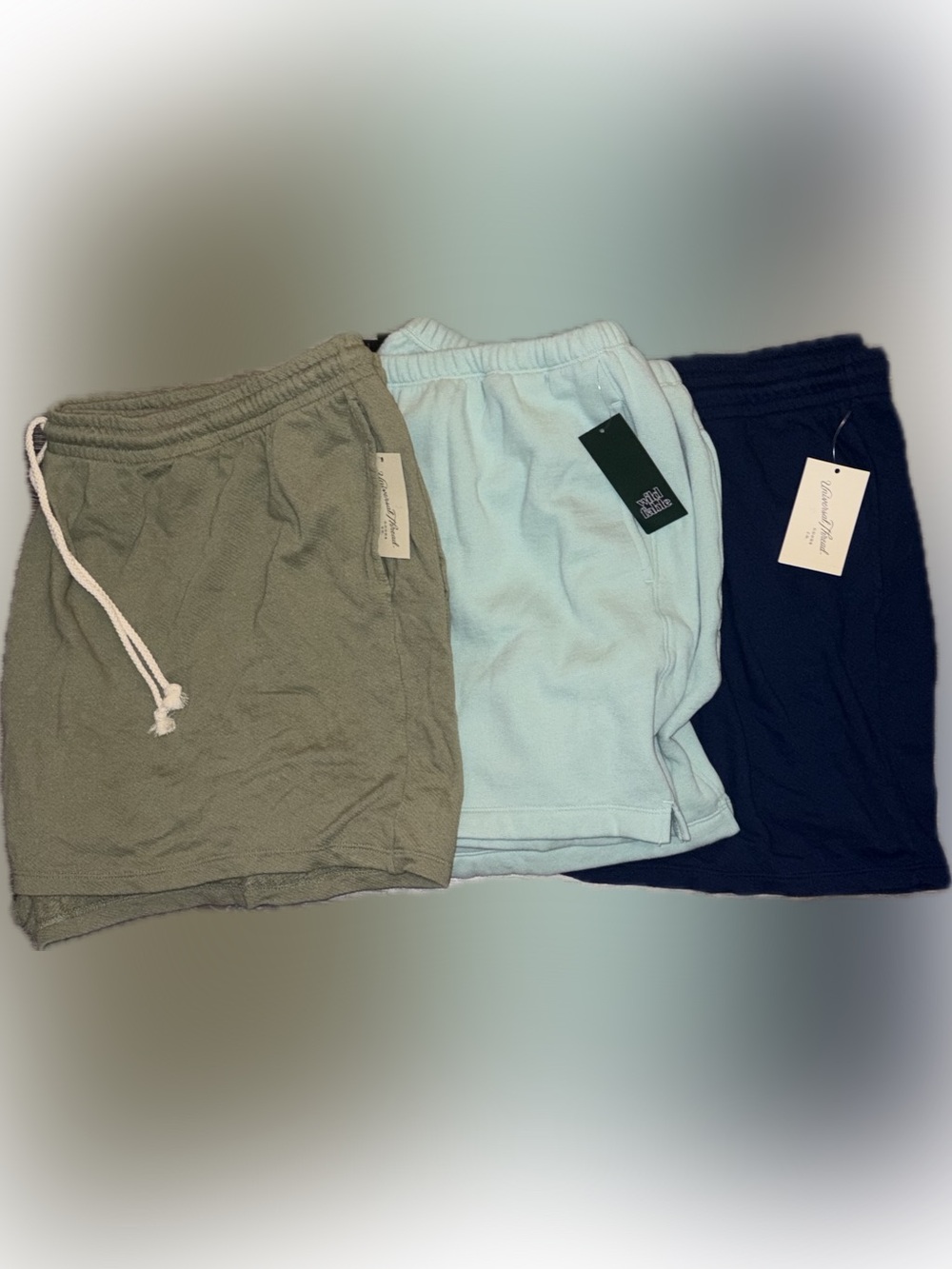 NWT 3 Pairs Wild Fable & Universal Thread Lounge Shorts - Olive, Seafoam, Navy